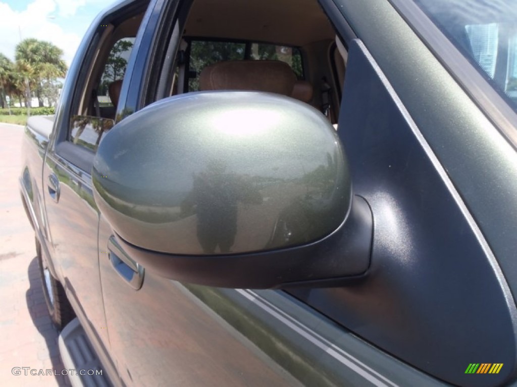 2002 F150 King Ranch SuperCrew 4x4 - Estate Green Metallic / Castano Brown Leather photo #23
