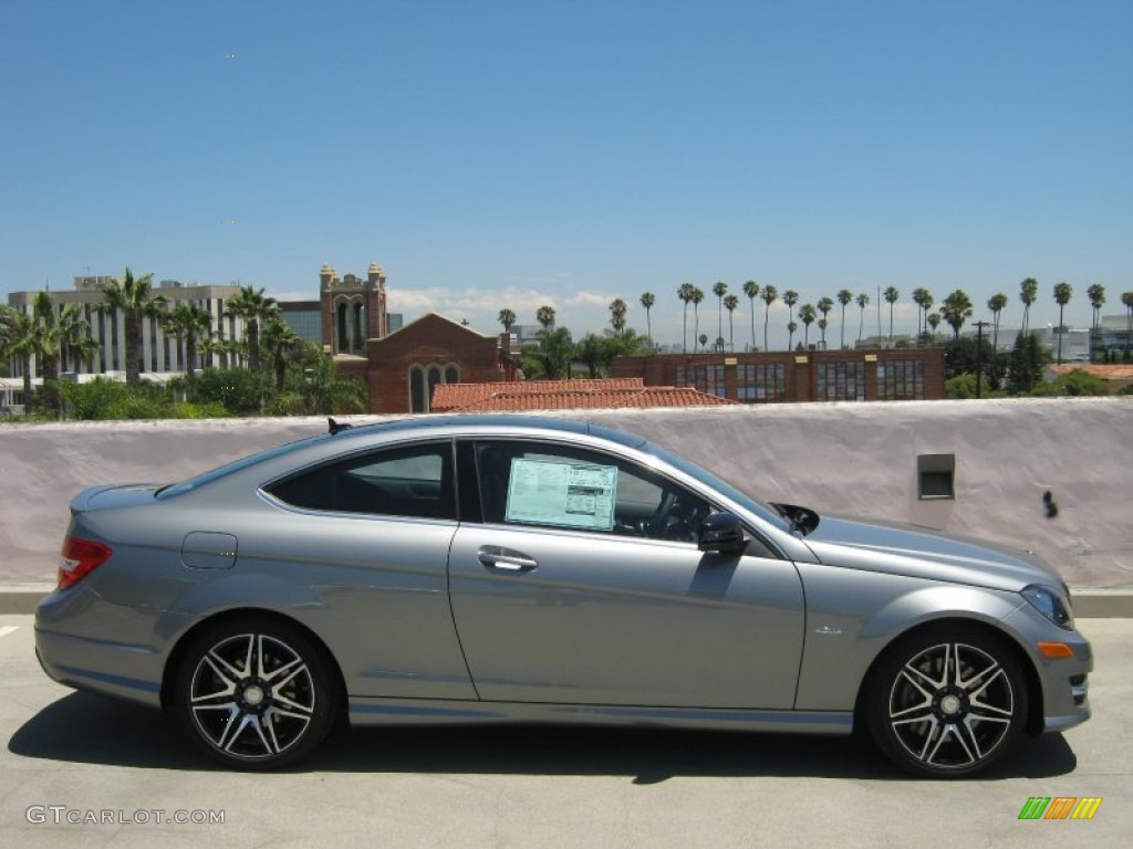 2013 C 250 Coupe - Palladium Silver Metallic / Black photo #3