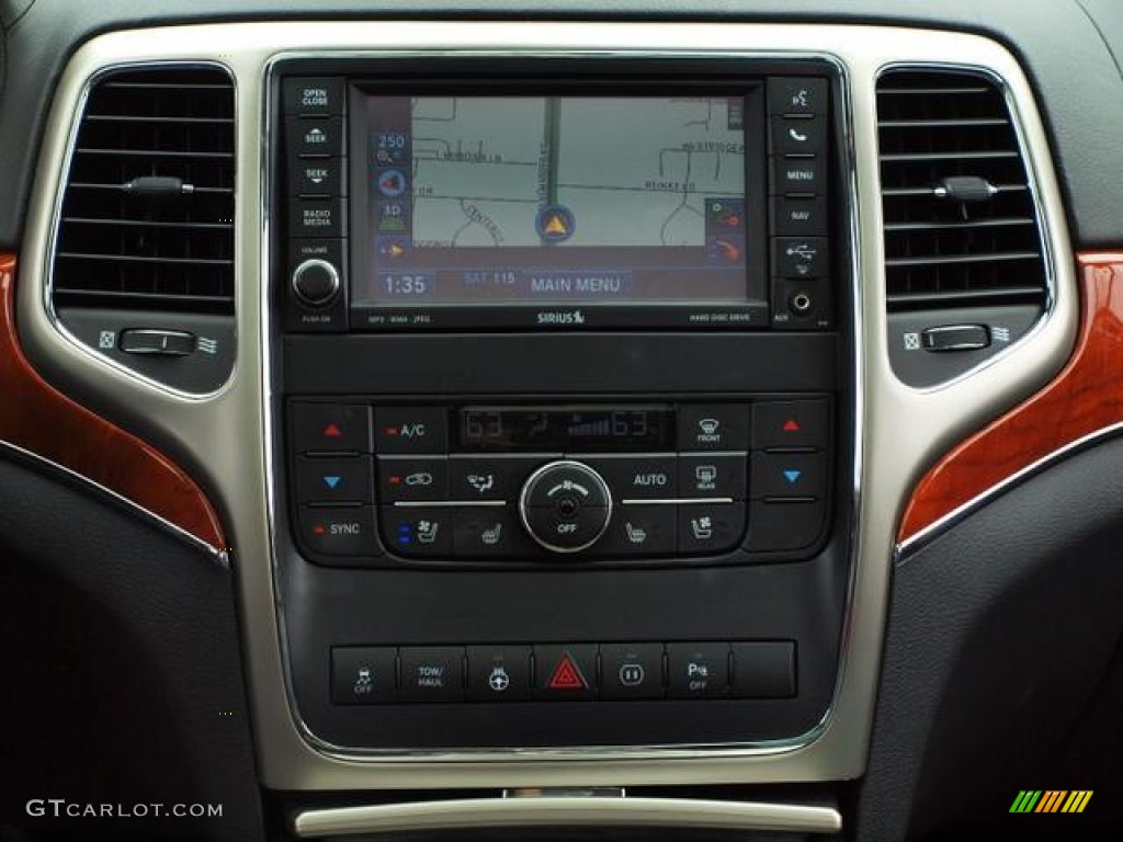 2012 Jeep Grand Cherokee Overland 4x4 Controls Photo #68364841