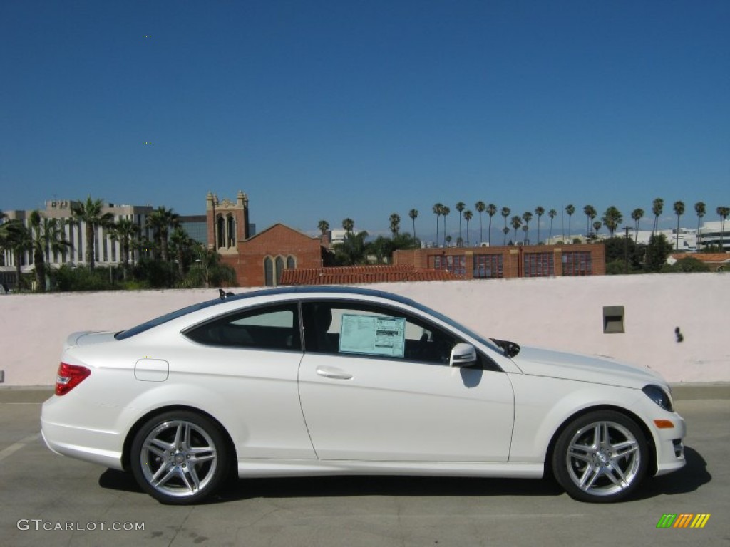 Diamond White Metallic 2013 Mercedes-Benz C 250 Coupe Exterior Photo #68364844