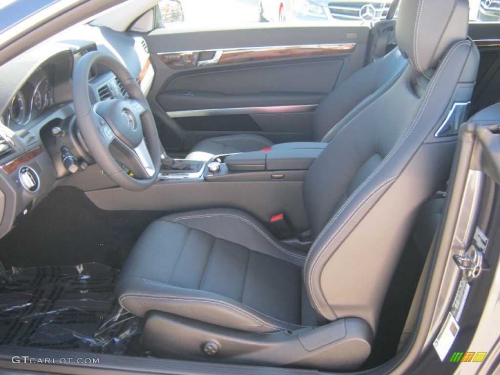 Black Interior 2013 Mercedes-Benz E 350 Cabriolet Photo #68364972