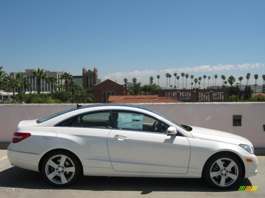 Diamond White Metallic 2013 Mercedes-Benz E 350 Coupe Exterior Photo #68365030