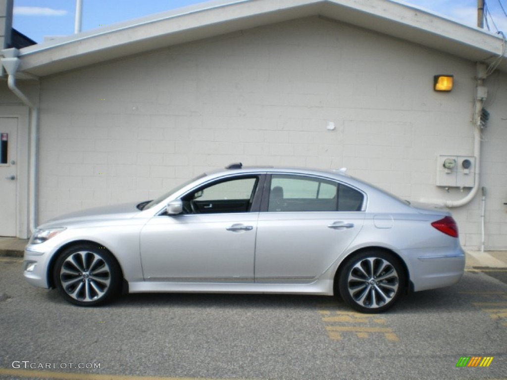 Platinum Silver Metallic 2012 Hyundai Genesis 5.0 R Spec Sedan Exterior Photo #68365402