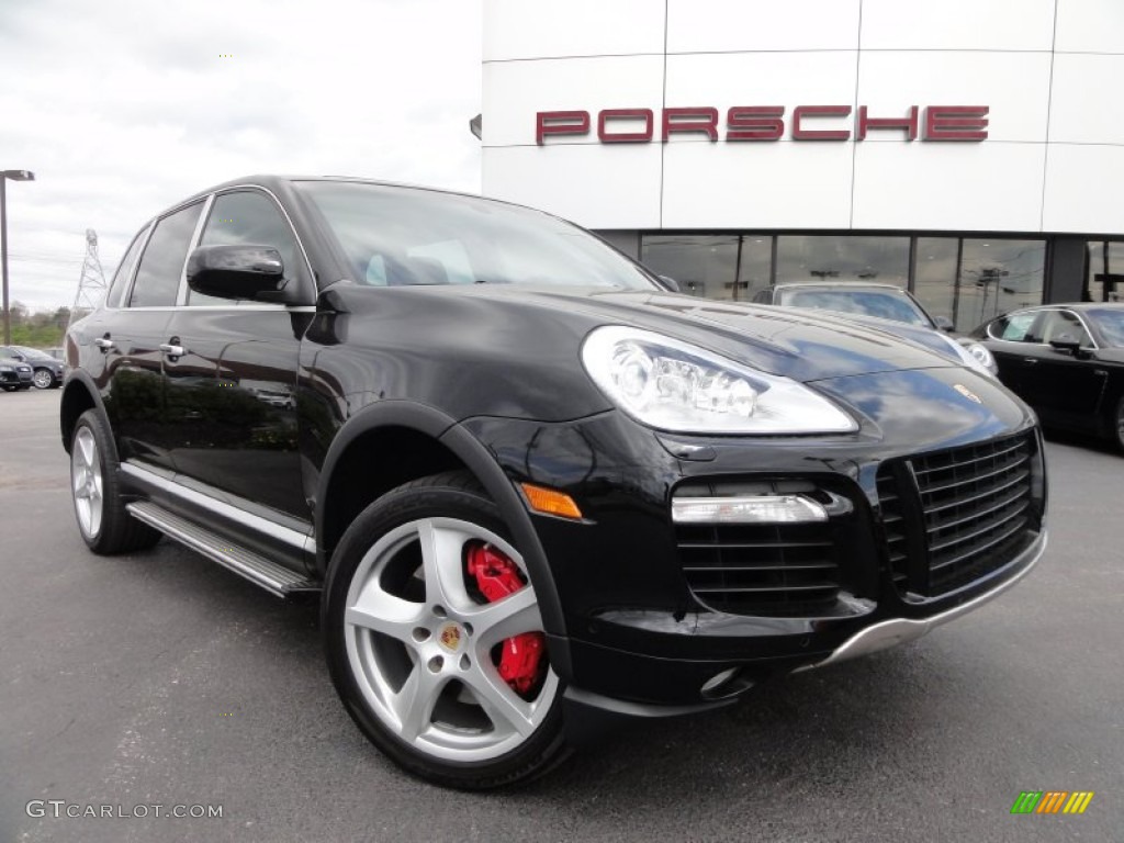 2008 Cayenne Turbo - Black / Black photo #1