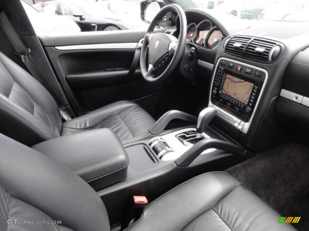 2008 Porsche Cayenne Turbo Black Dashboard Photo #68365626