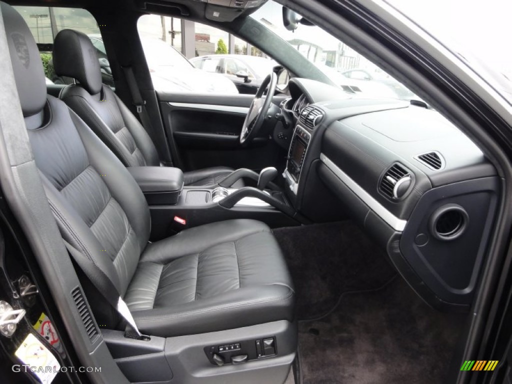 Black Interior 2008 Porsche Cayenne Turbo Photo #68365633