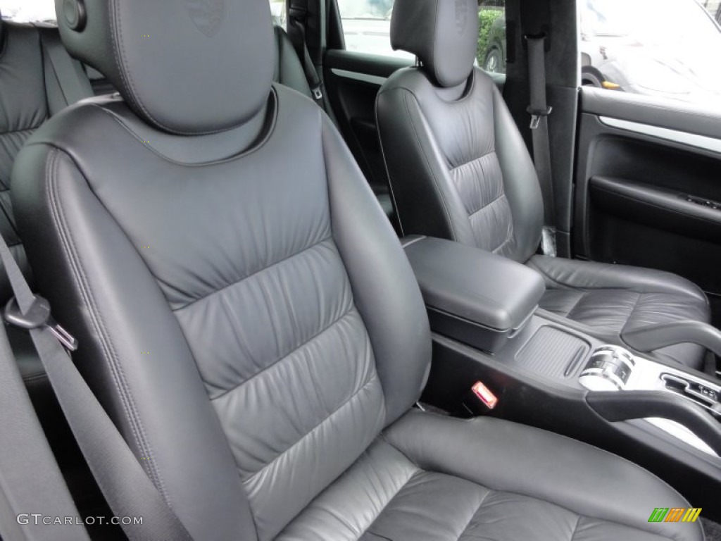 Black Interior 2008 Porsche Cayenne Turbo Photo #68365639