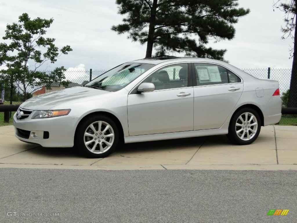 2008 TSX Sedan - Alabaster Silver Metallic / Ebony photo #8