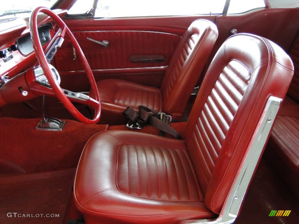 Red Interior 1965 Ford Mustang Coupe Photo #68366278