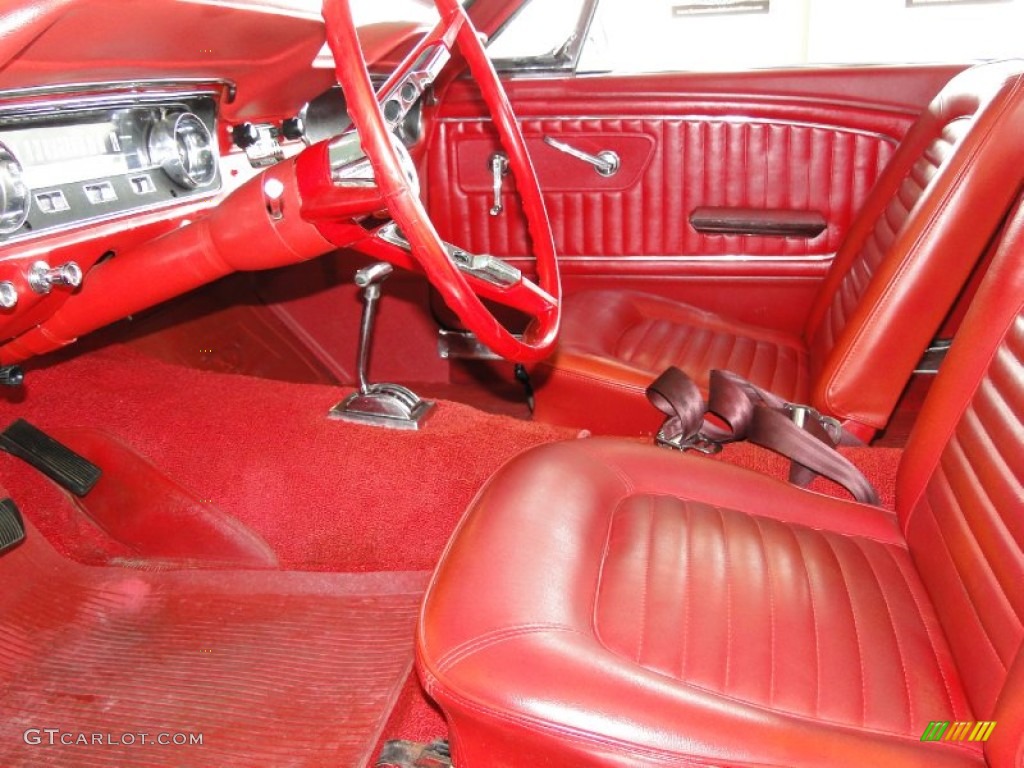 Red Interior 1965 Ford Mustang Coupe Photo #68366281