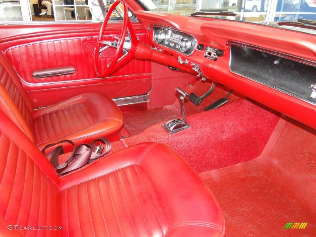 Red Interior 1965 Ford Mustang Coupe Photo #68366296