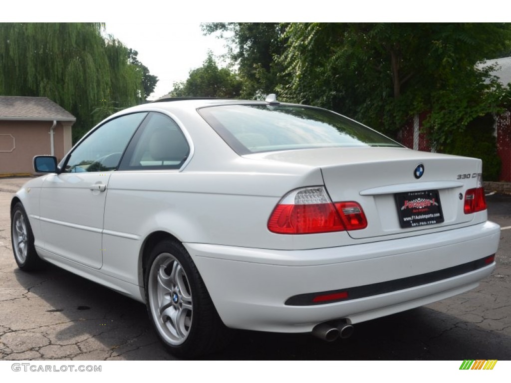 2006 3 Series 330i Coupe - Alpine White / Sand photo #5