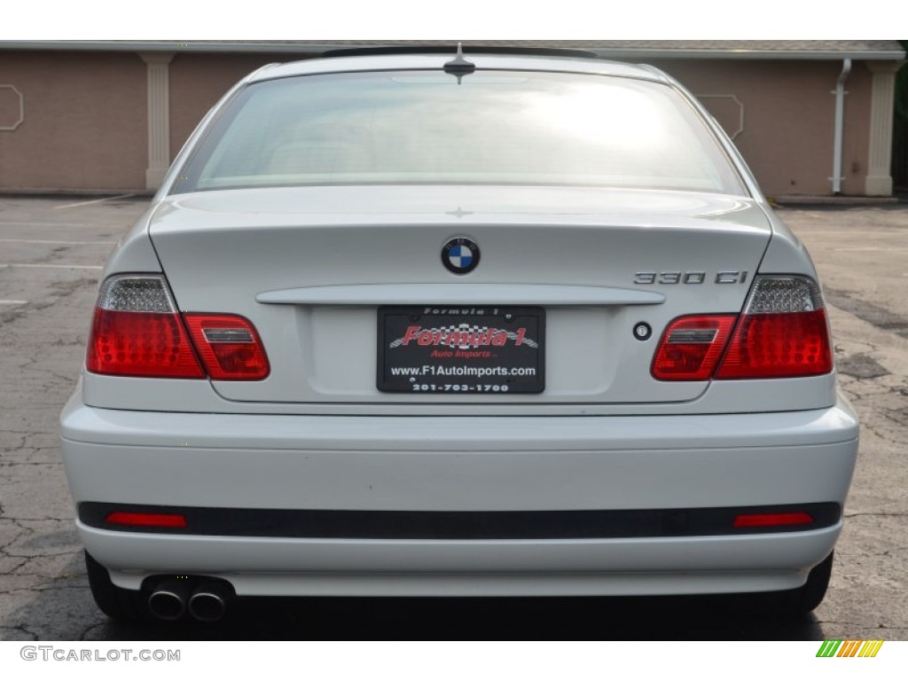2006 3 Series 330i Coupe - Alpine White / Sand photo #6