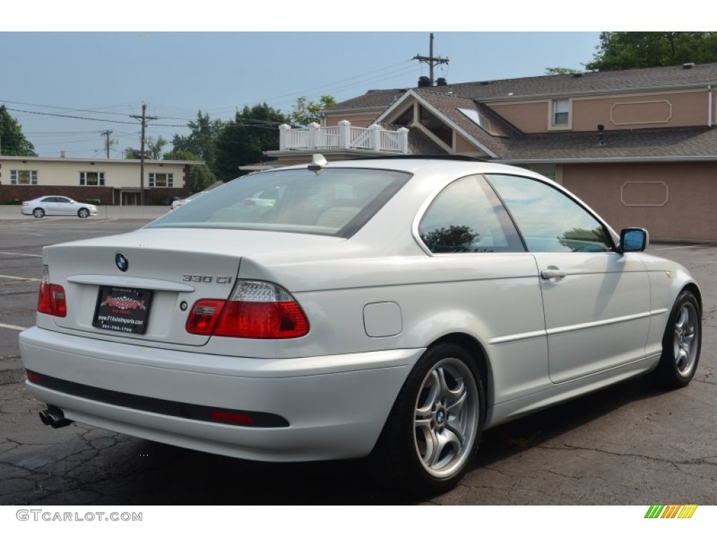 2006 3 Series 330i Coupe - Alpine White / Sand photo #7