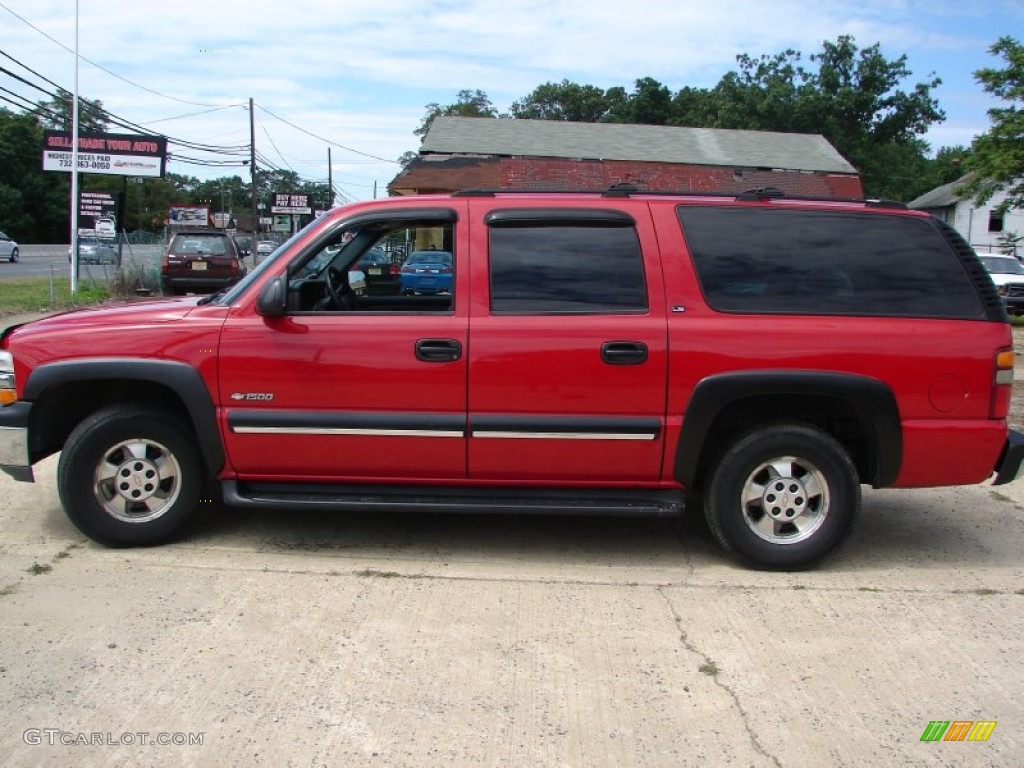 2000 Suburban 1500 LS 4x4 - Victory Red / Graphite photo #11