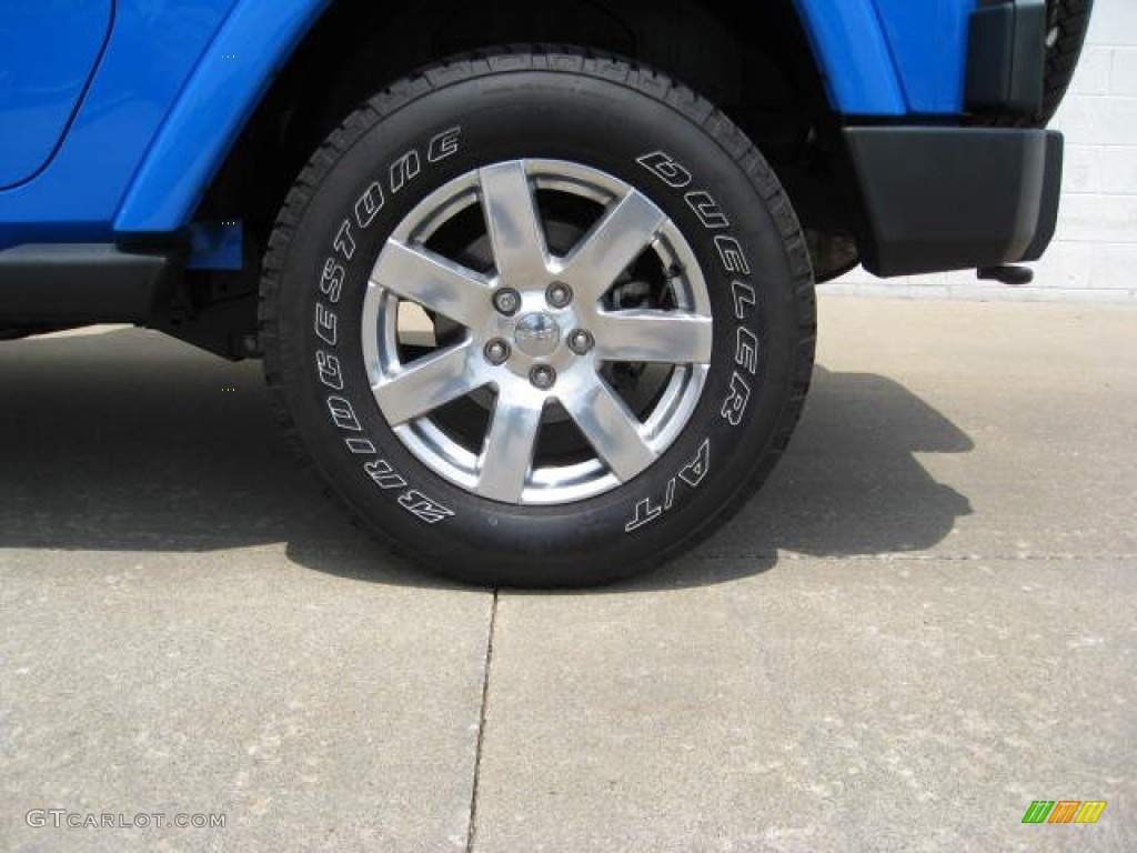 2012 Wrangler Sahara 4x4 - Cosmos Blue / Black photo #15