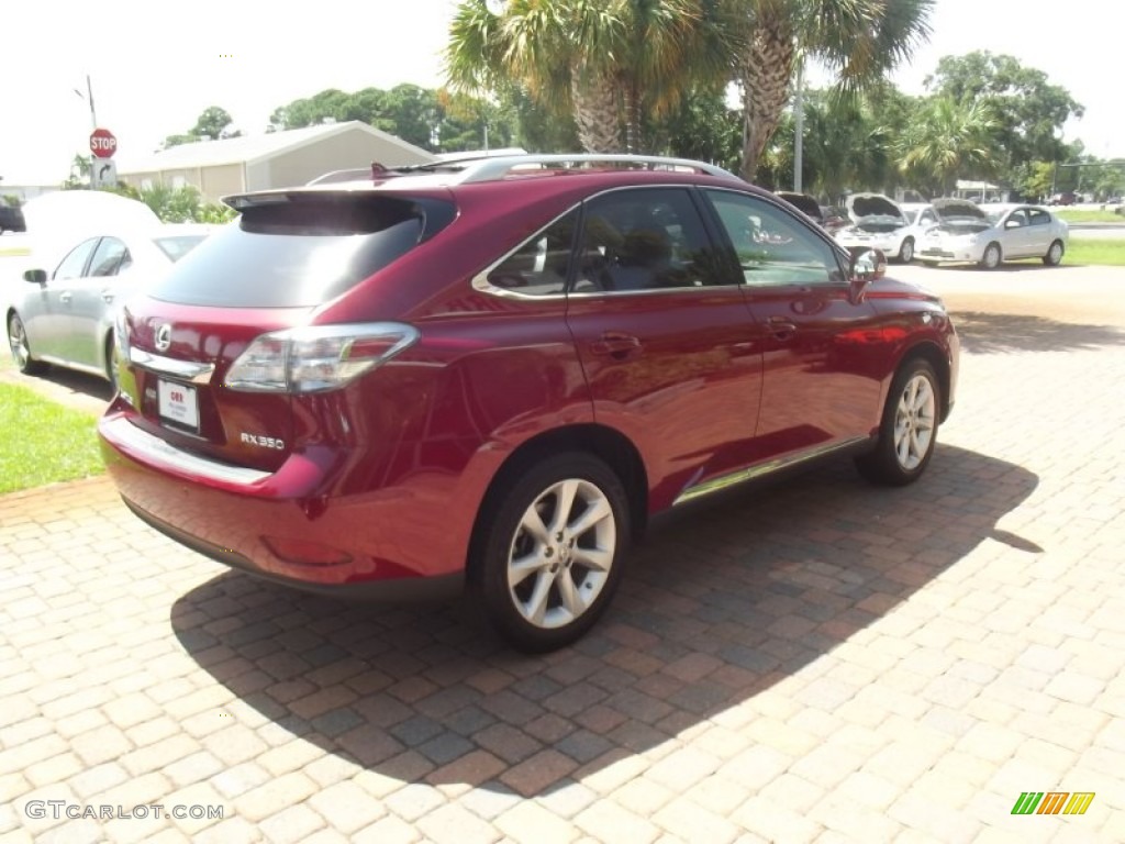 2010 RX 350 - Matador Red Mica / Parchment/Brown Walnut photo #5