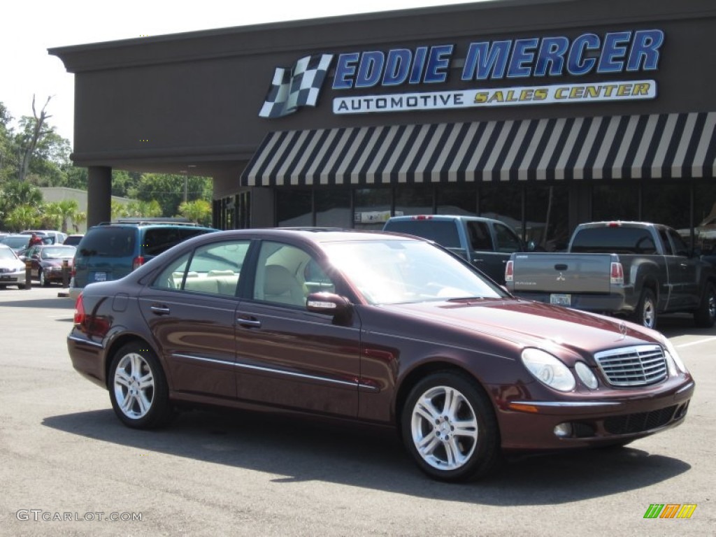 2006 E 350 Sedan - Barolo Red Metallic / Stone photo #1