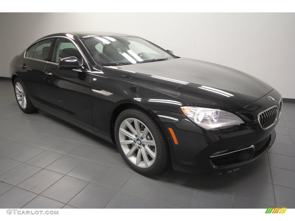 2013 6 Series 640i Gran Coupe - Black Sapphire Metallic / Black photo #1
