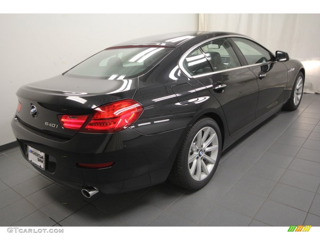 2013 6 Series 640i Gran Coupe - Black Sapphire Metallic / Black photo #8