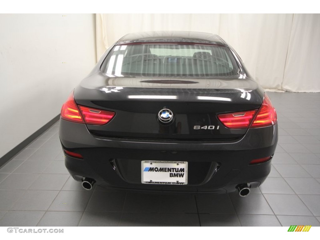 2013 6 Series 640i Gran Coupe - Black Sapphire Metallic / Black photo #9