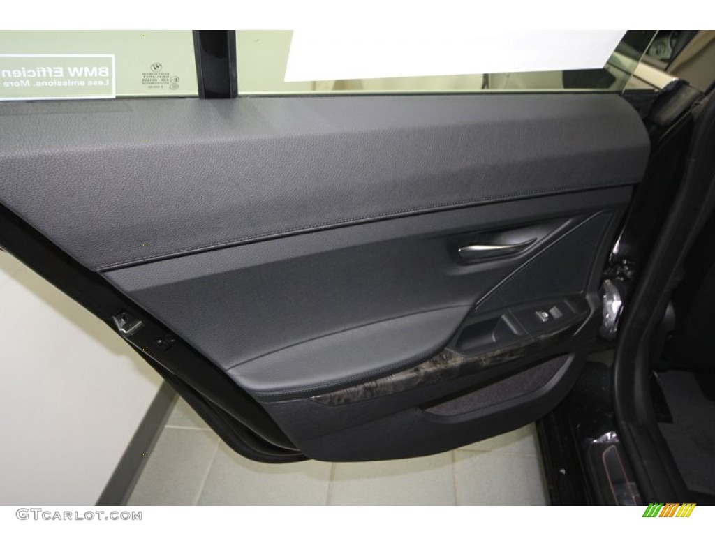 2013 BMW 6 Series 640i Gran Coupe Black Door Panel Photo #68375295