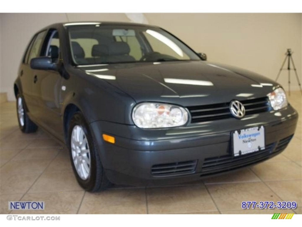 2005 Golf GL TDI 4 Door - Blue Anthracite Metallic / Gray photo #4