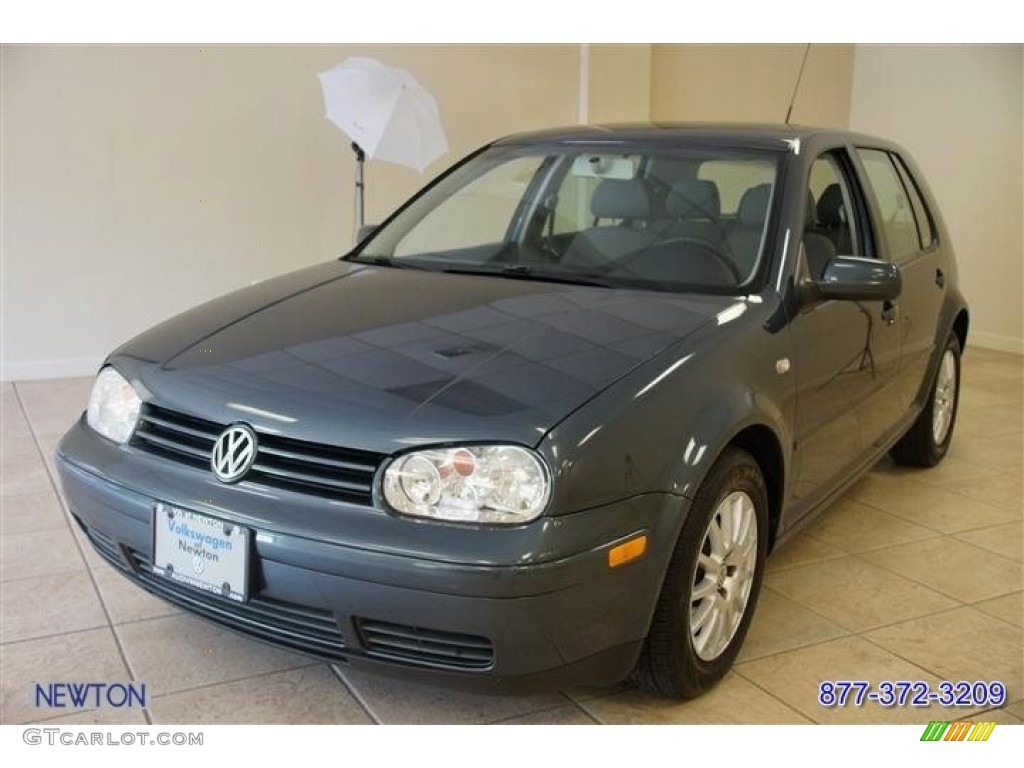 2005 Golf GL TDI 4 Door - Blue Anthracite Metallic / Gray photo #5