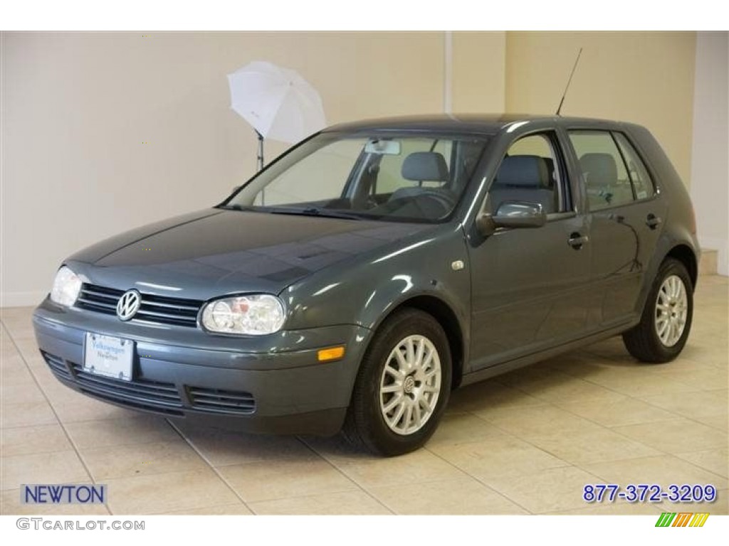 2005 Golf GL TDI 4 Door - Blue Anthracite Metallic / Gray photo #6