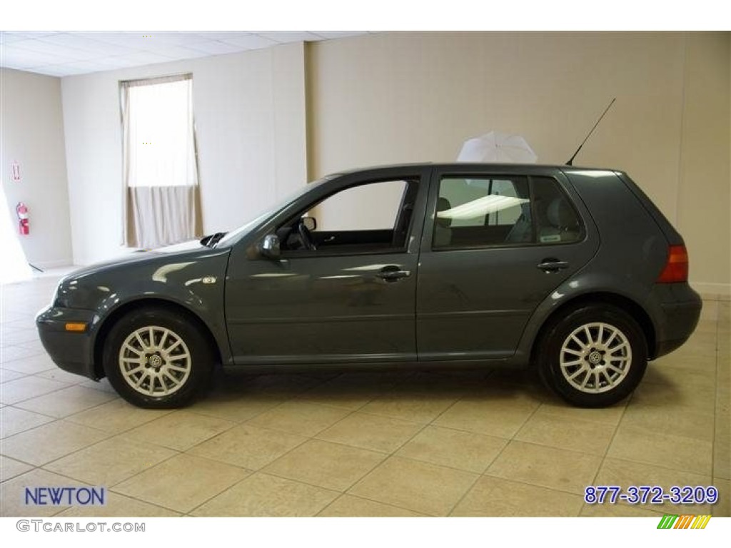 2005 Golf GL TDI 4 Door - Blue Anthracite Metallic / Gray photo #7