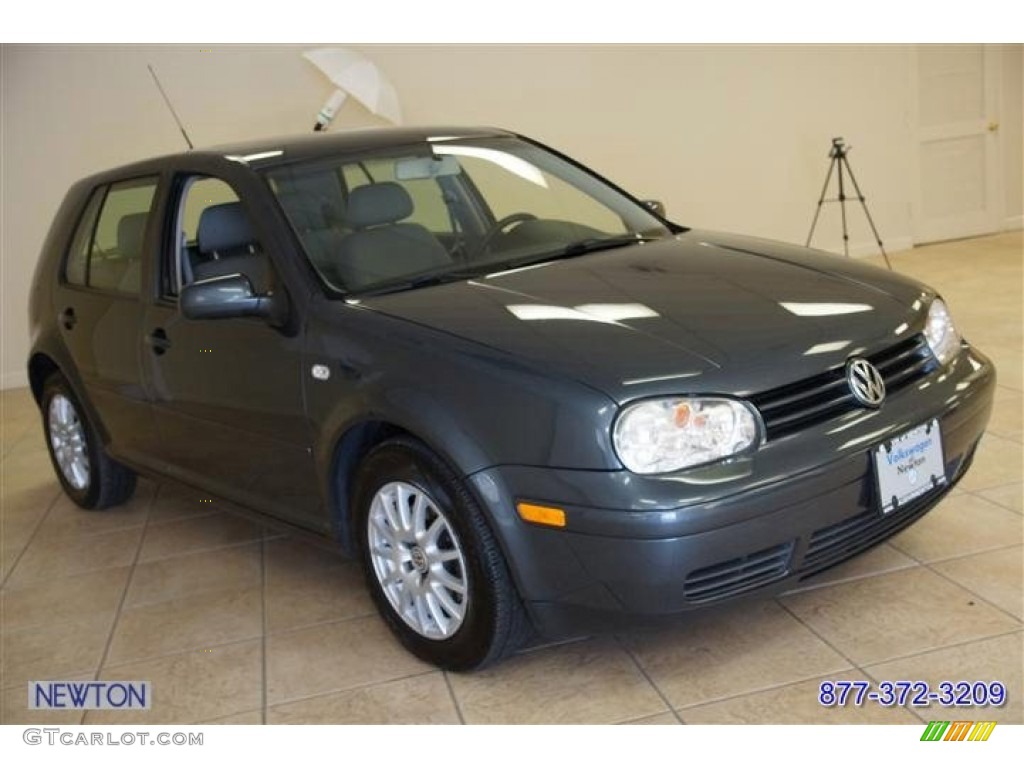 2005 Golf GL TDI 4 Door - Blue Anthracite Metallic / Gray photo #14