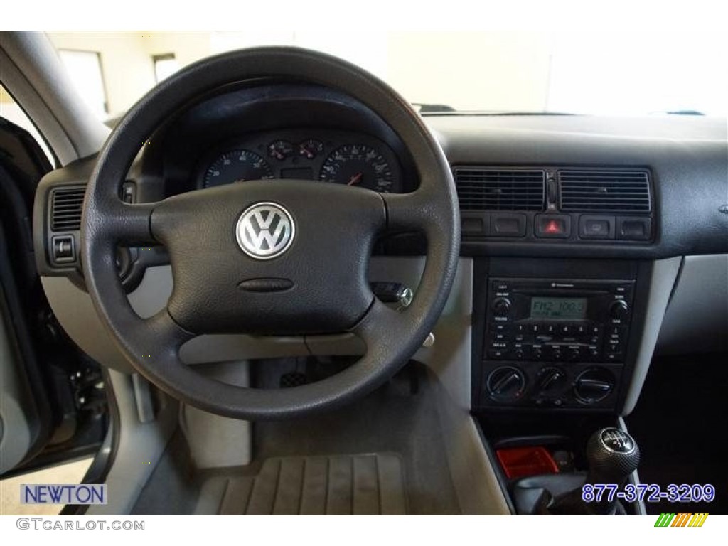 2005 Golf GL TDI 4 Door - Blue Anthracite Metallic / Gray photo #15