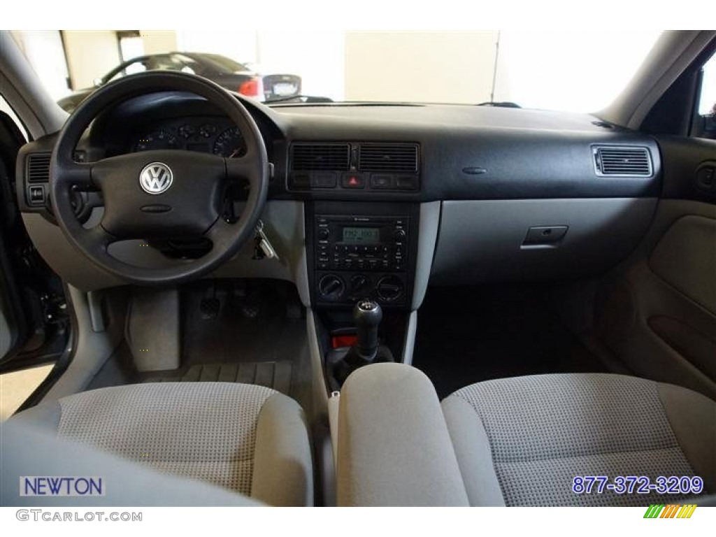 2005 Golf GL TDI 4 Door - Blue Anthracite Metallic / Gray photo #31