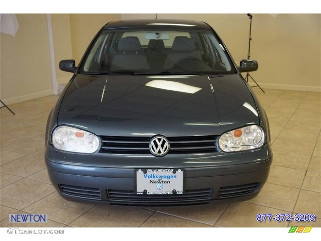 2005 Golf GL TDI 4 Door - Blue Anthracite Metallic / Gray photo #48