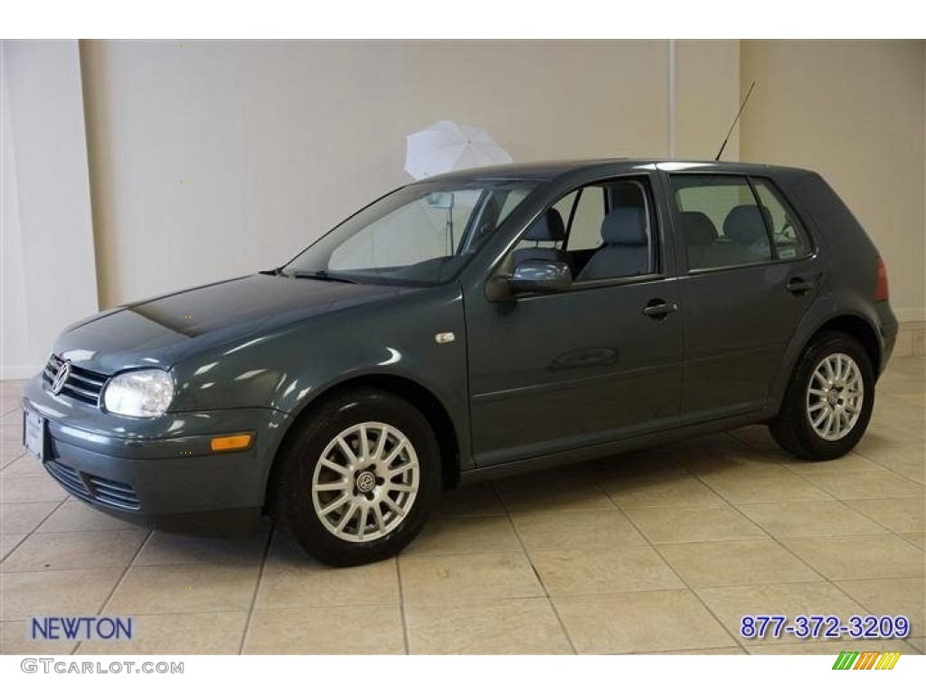 2005 Golf GL TDI 4 Door - Blue Anthracite Metallic / Gray photo #51