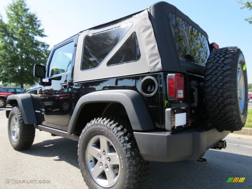 2012 Wrangler Rubicon 4X4 - Black / Black photo #2