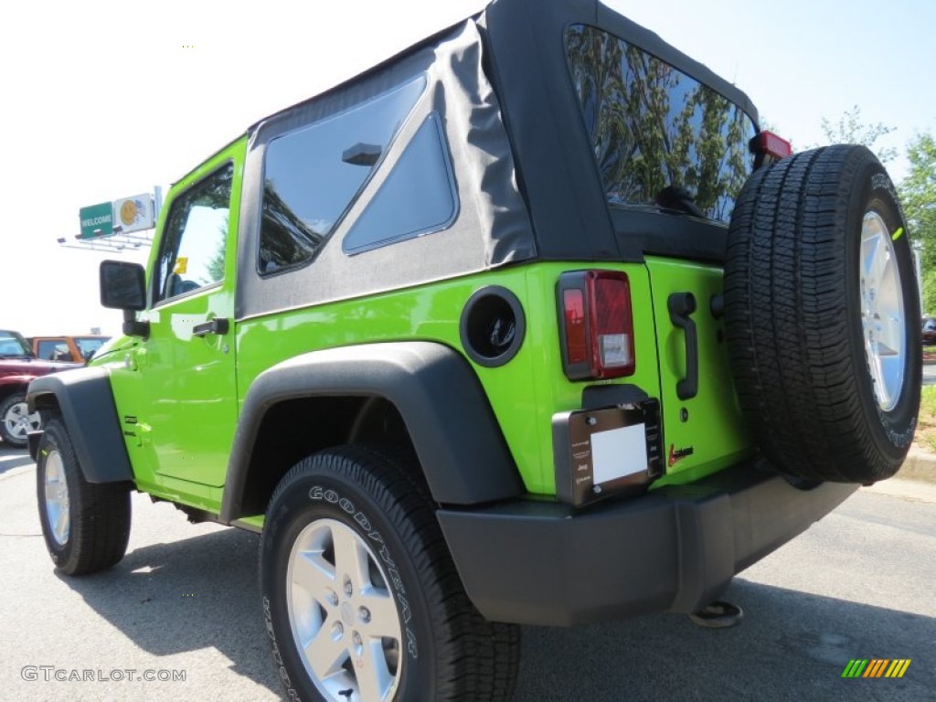 2012 Wrangler Sport S 4x4 - Gecko Green / Black photo #2