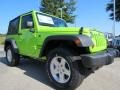 2012 Gecko Green Jeep Wrangler Sport S 4x4  photo #4