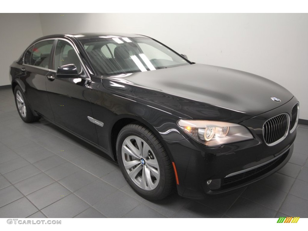 2012 7 Series 740Li Sedan - Black Sapphire Metallic / Black photo #6