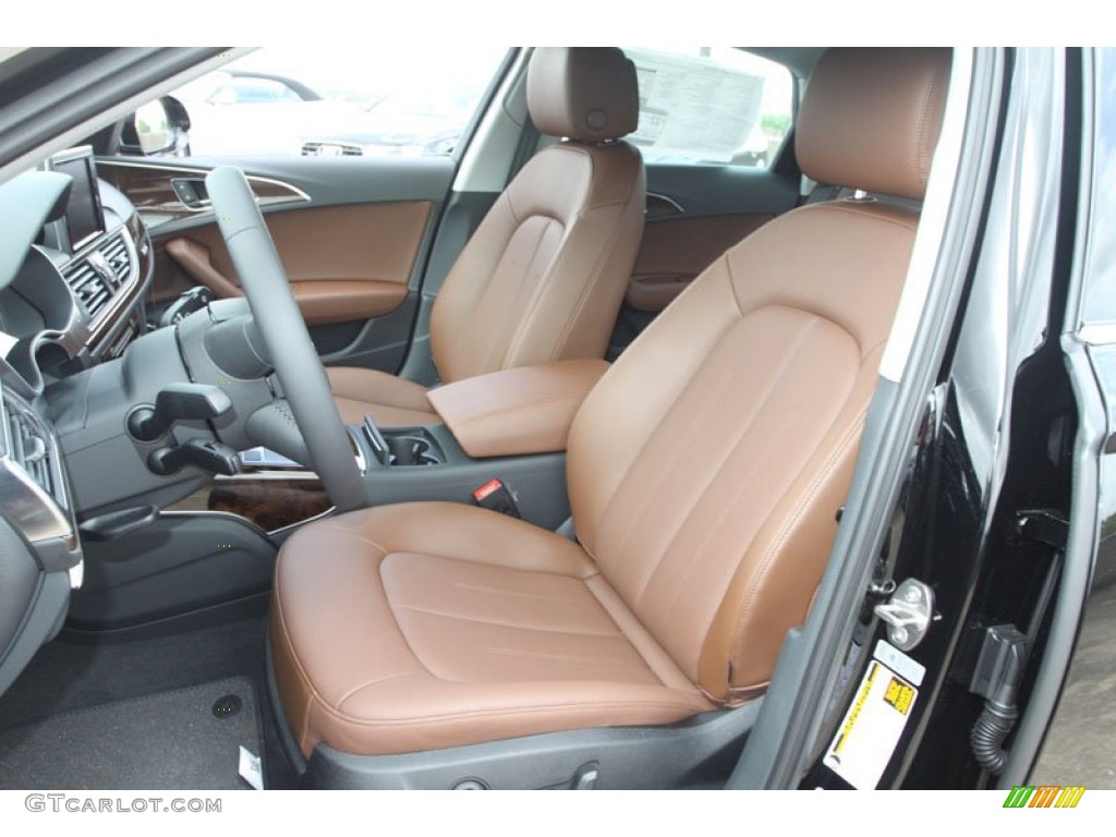 Nougat Brown Interior 2013 Audi A6 3.0T quattro Sedan Photo #68377047