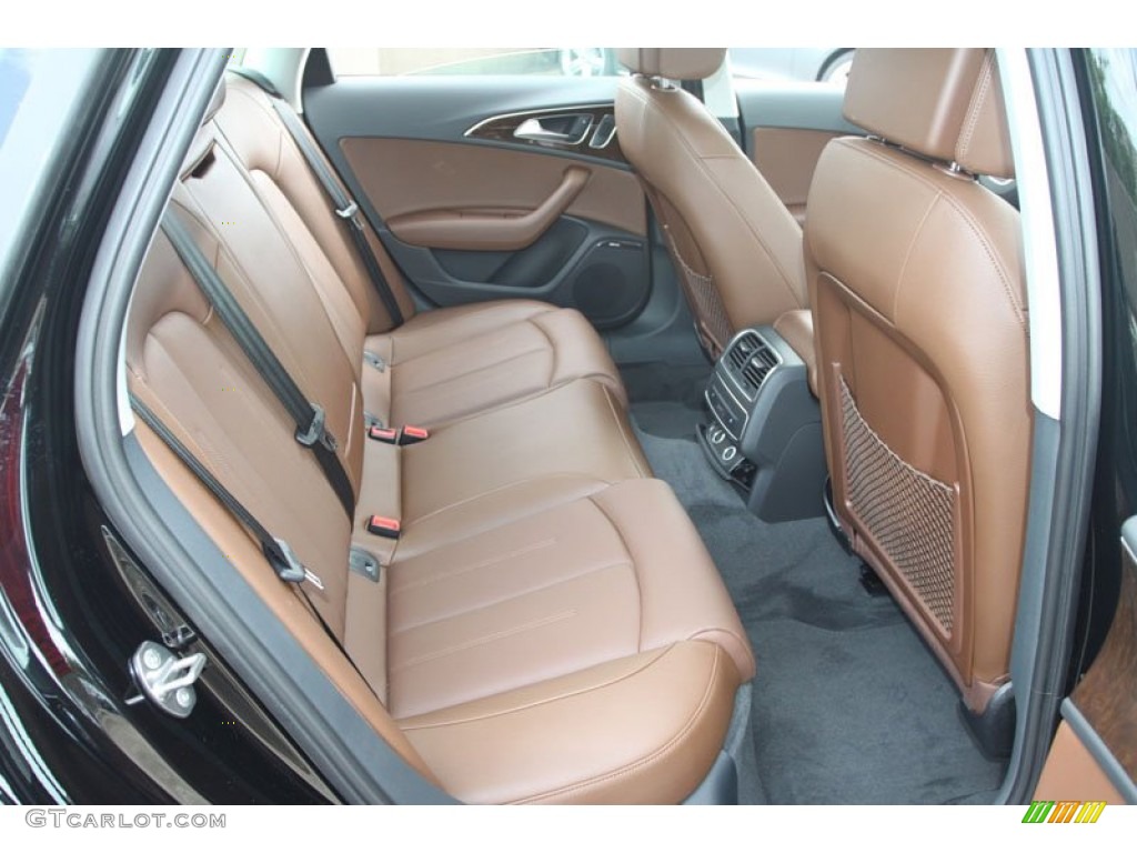 Nougat Brown Interior 2013 Audi A6 3.0T quattro Sedan Photo #68377158