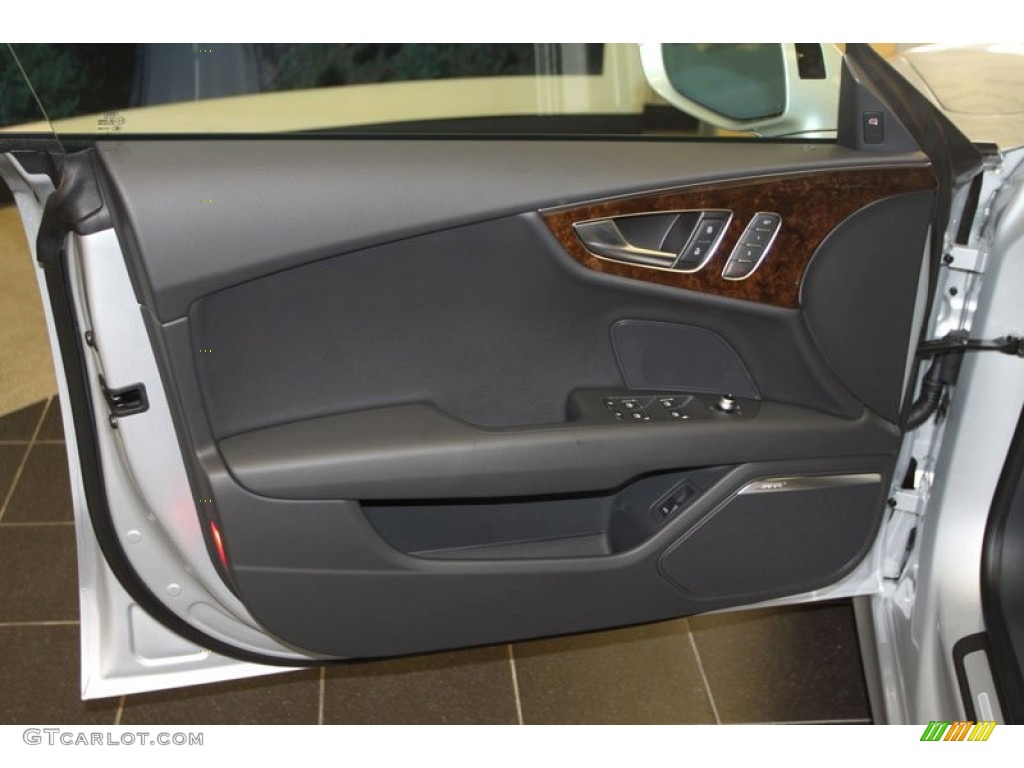 2013 Audi A7 3.0T quattro Prestige Black Door Panel Photo #68377296