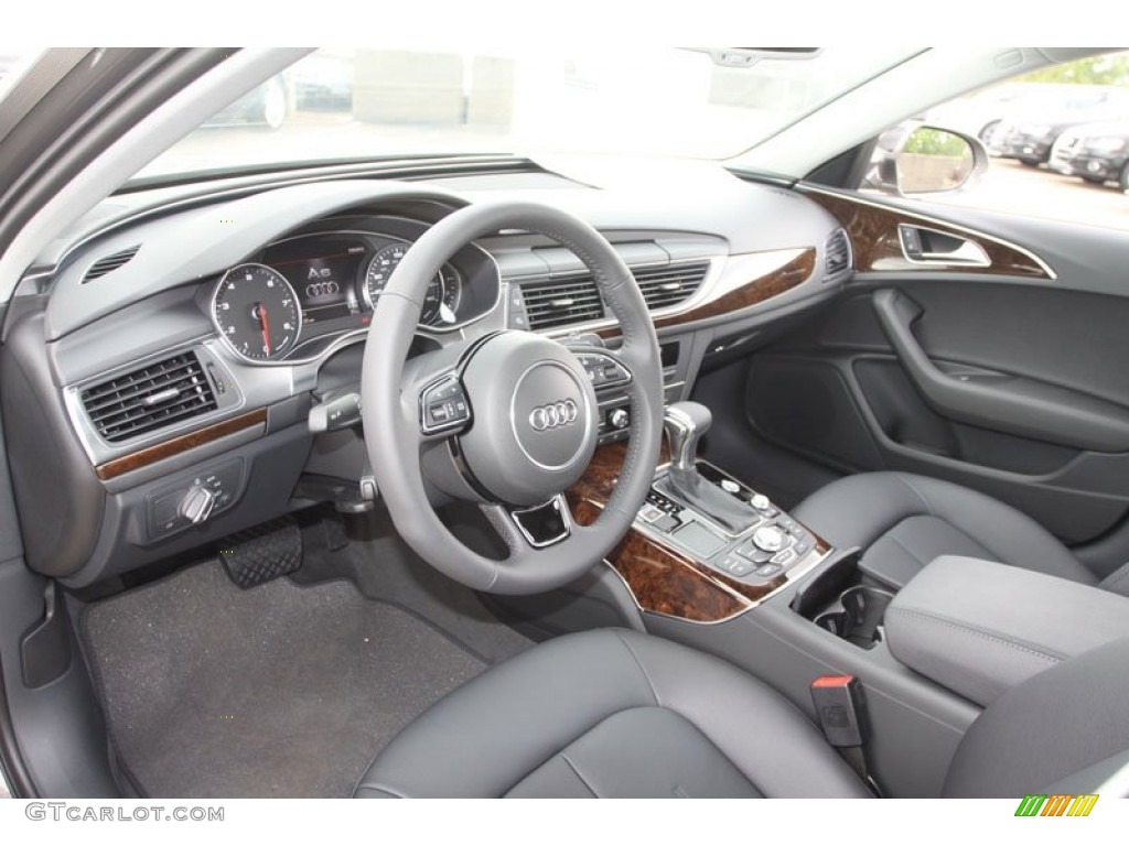 Black Interior 2013 Audi A6 2.0T Sedan Photo #68377563