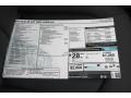  2013 A6 2.0T Sedan Window Sticker