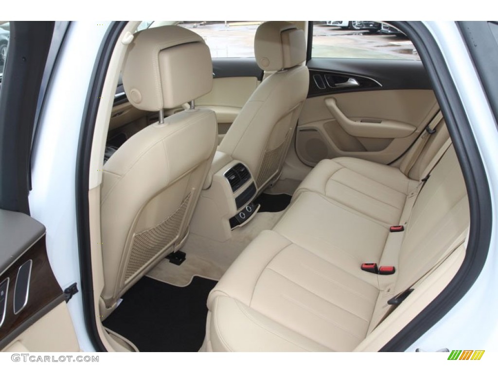 Velvet Beige Interior 2013 Audi A6 3.0T quattro Sedan Photo #68378133