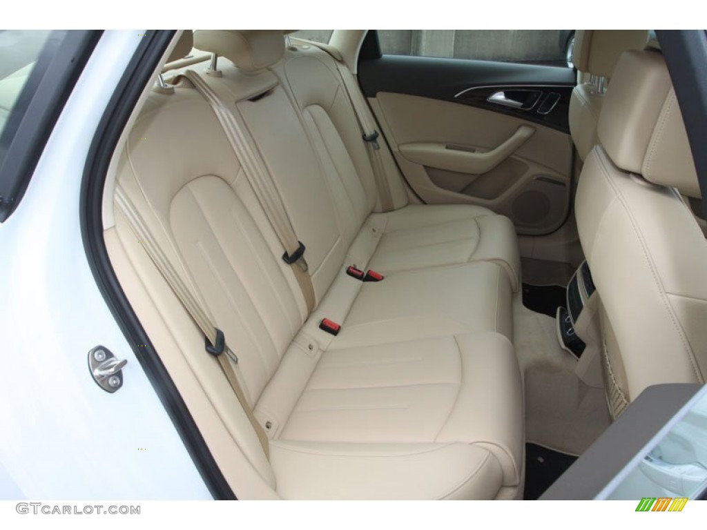 Velvet Beige Interior 2013 Audi A6 3.0T quattro Sedan Photo #68378229