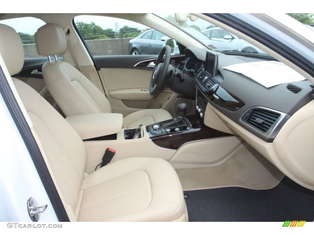 Velvet Beige Interior 2013 Audi A6 3.0T quattro Sedan Photo #68378241