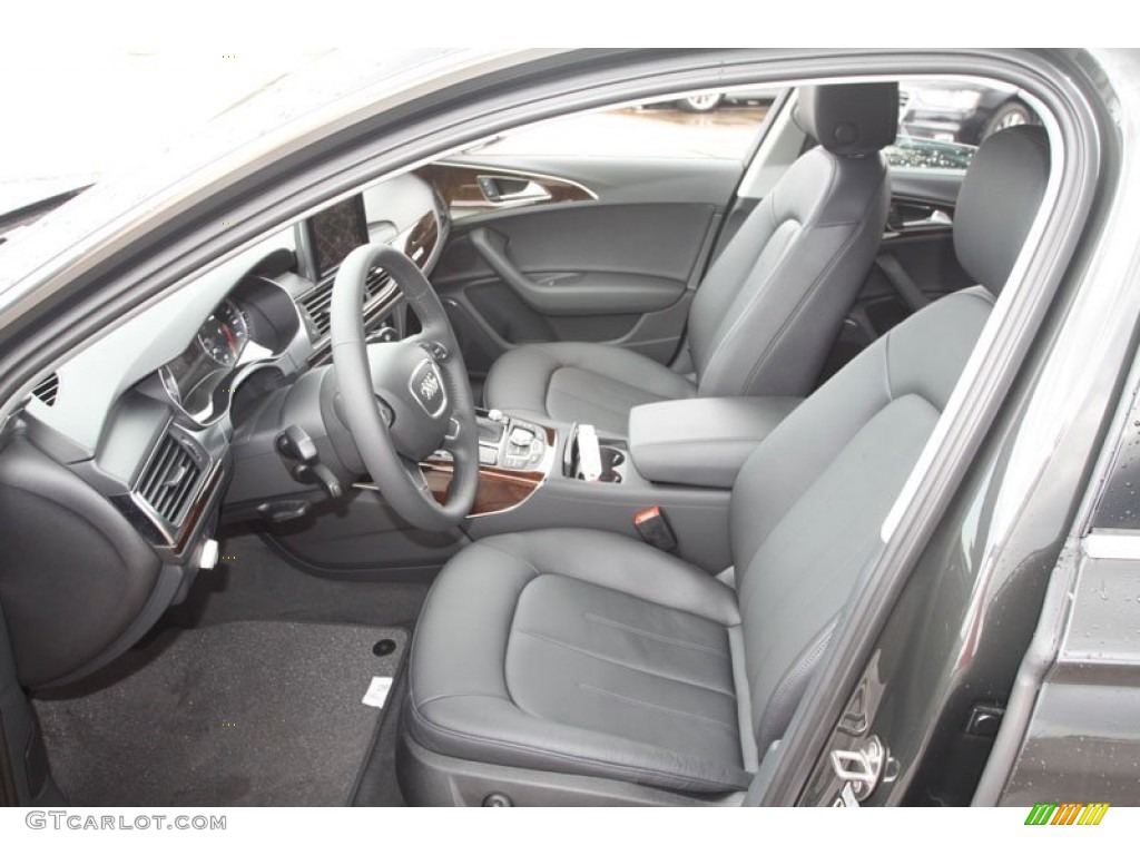Black Interior 2013 Audi A6 3.0T quattro Sedan Photo #68378382