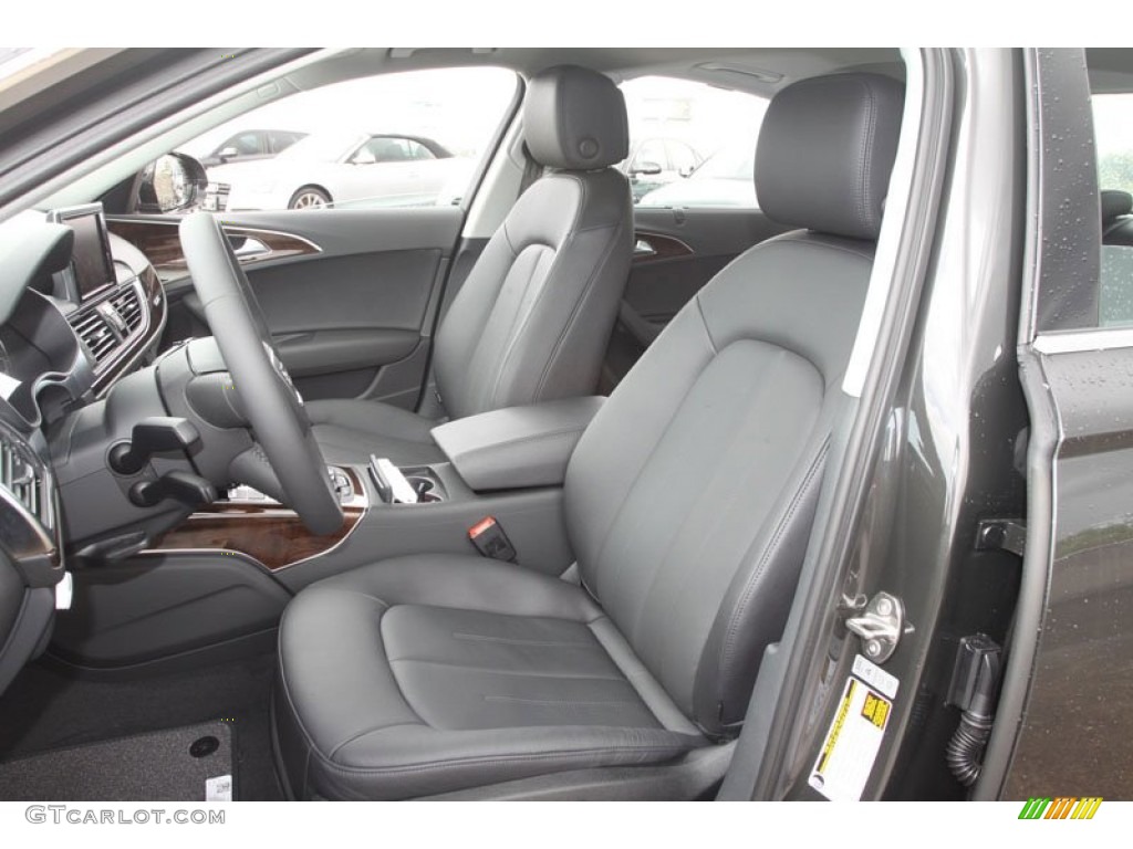 Black Interior 2013 Audi A6 3.0T quattro Sedan Photo #68378388