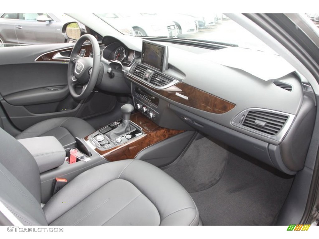 2013 Audi A6 3.0T quattro Sedan Black Dashboard Photo #68378508